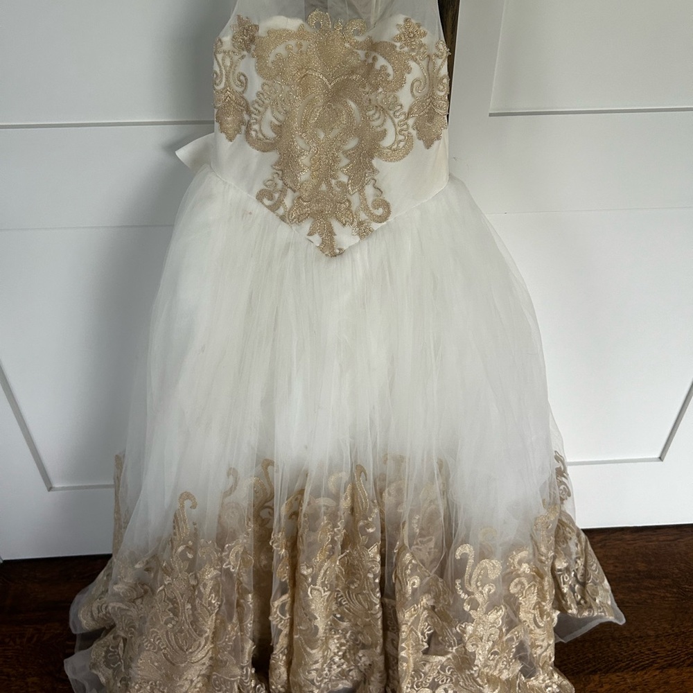 Custom made kingdom boutique flower girl dress